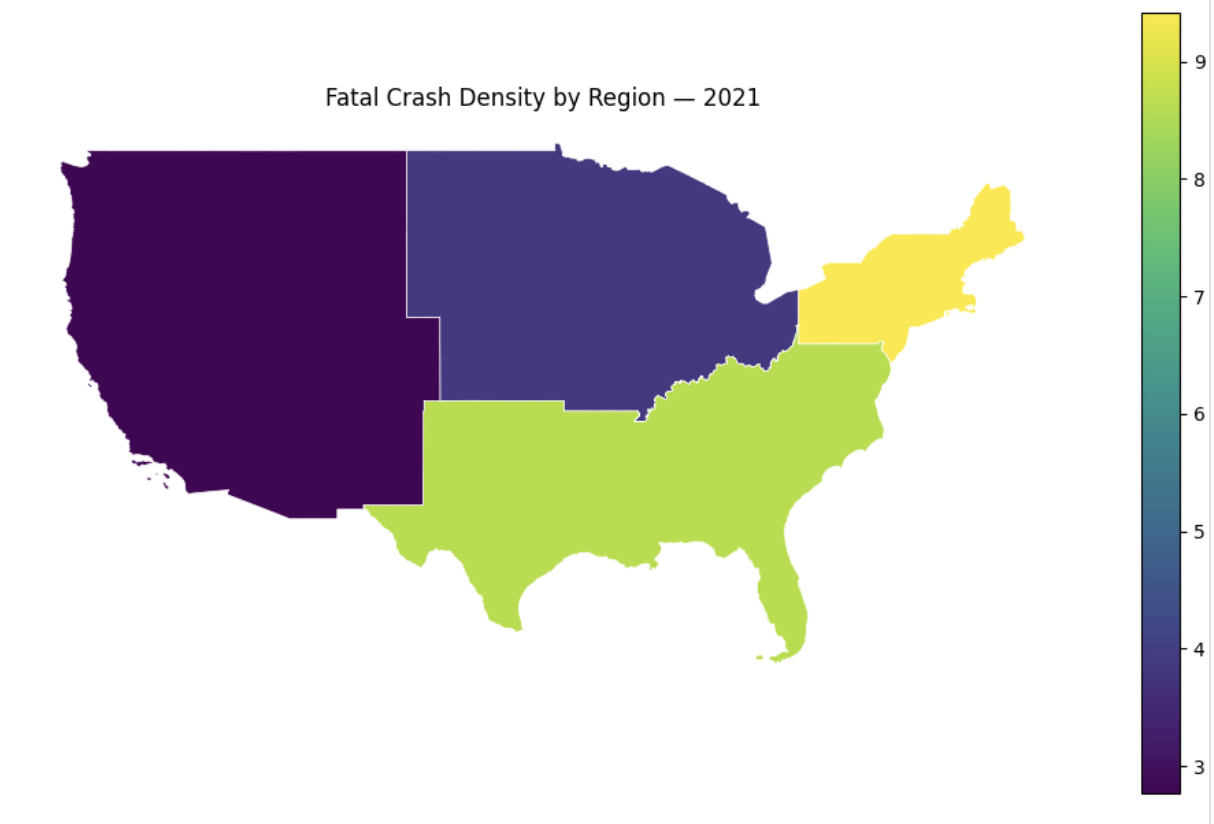 Regional choropleth map